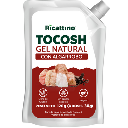 Gel probiótico y prebiótico de Tocosh con Algarrobo Pack 6 und x 150g