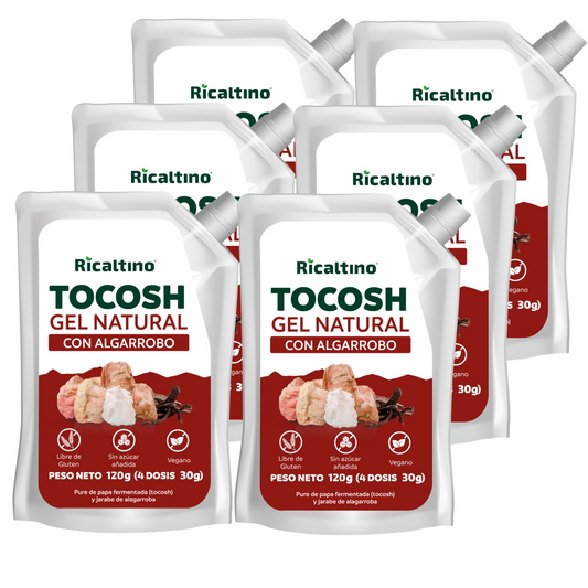 Gel probiótico y prebiótico de Tocosh con Algarrobo Pack 6 und x 150g